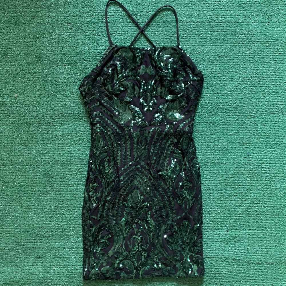 Green Sequin Dress